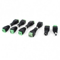 Thgs 10 St Cctv Kameror 2 1mm X 5 5mm Kvinna Manlig Likström Kraft Plugg Adapter