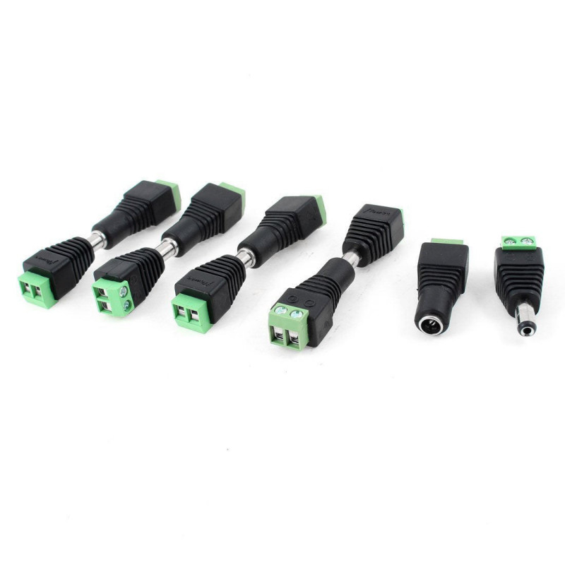 Thgs 10 St Cctv Kameror 2 1mm X 5 5mm Kvinna Manlig Likström Kraft Plugg Adapter