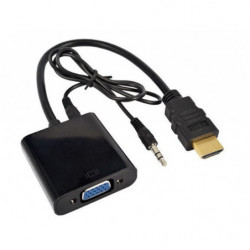 1 St Hdmi Till Vga Kontakt Kabel Manlig Till Kvinna Omvandlare Adapter Kablar