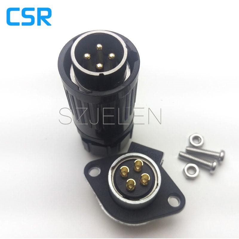 Weipu Wp20 Serier Elektrisk Kraft Kabel 4 Stift Kontakt 4 Stift Plugg Och Uttag Industriell Anslutningar