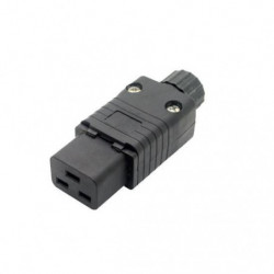 Iec 320 C19 Connector Dator Växelström Kraft Plugg 15a 250v Monterar Kraft Plugg Wpt604