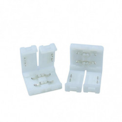 Nej Lödning 10mm 2pin Enda Färg Led Remsa Connector Adapter För 5630 5730 5050 Led Flexibel Remsa