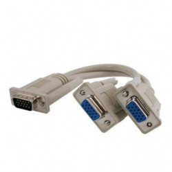 Imc Vga Manlig Till 2 Vga Kvinna Bildskärmar Splitter Kabel För Vga Video
