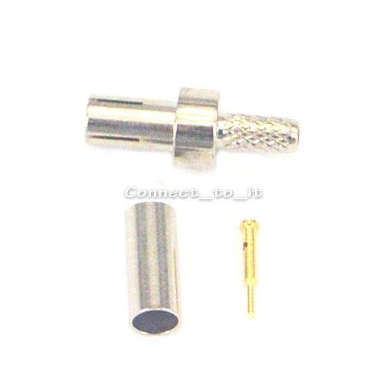 Ts9 Kontakt Rakt Nickelpläterad Crimp För Rg174 Rg316
