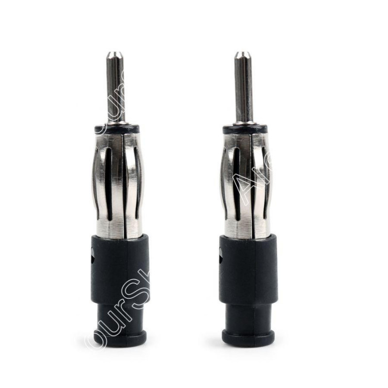 2pack Manlig Bil Cd Radio Antenn Antenn Plugg Adapter Plast Hantera Kontakt