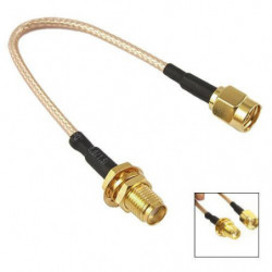 Dsha Sma Kvinna Till Manlig Koaxial Kabel Antenn Adapter 11cm