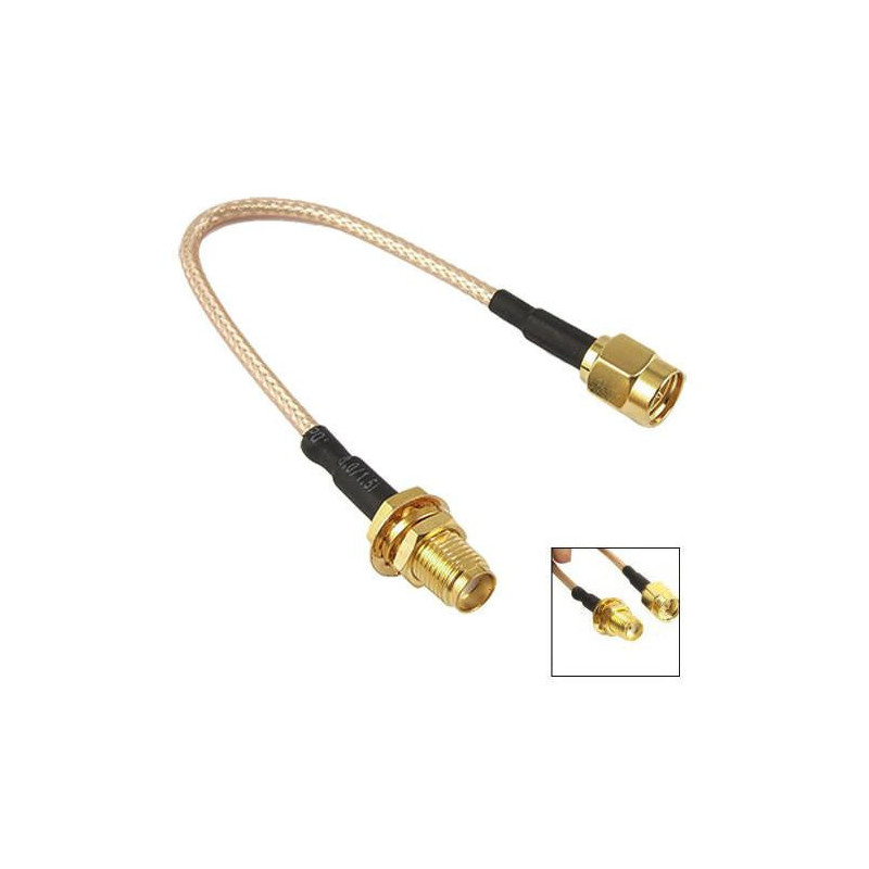 Dsha Sma Kvinna Till Manlig Koaxial Kabel Antenn Adapter 11cm