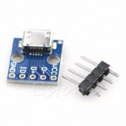 1 St Kvinna Micro Usb Till Dopp 5pin Anslagstavla 2