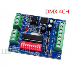 Ssist 4ch 4 Kanalisera Rgbw Lätt Dmx512 Dmx Avkodare Dimmer Kontroller Förare Dc5v24v För Led Remsa