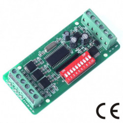 3ch Dmx 512 Led Avkodare Kontroller Dimmer 12v24v Trösta Använda Sig Av För Rgb Led Remsa