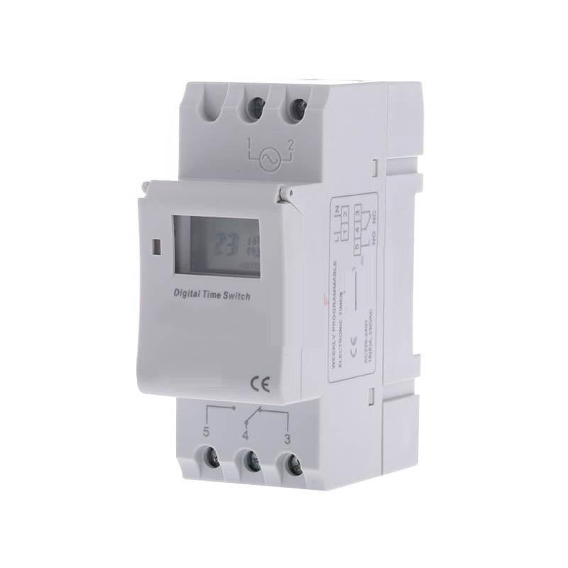 16a 220v Växelström Digital Lcd Varje Vecka Ogrammerbar Timer Tid Relä Växla Ve505 T15