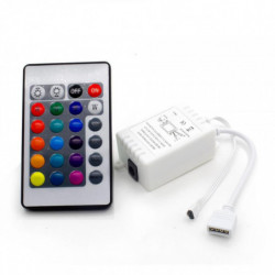 Rgb Kontroller 24 Cklar Ir Avlägsen Kontrollera Kontroller Tillämplig Till 3528 Eller 5050 Rgb Led