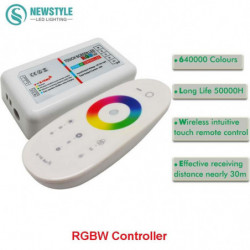 2 4g Rör Skärm Rgbw Led Kontroller Rf Avlägsen Kontrollera För Led Remsa Lampor Dc12 24v