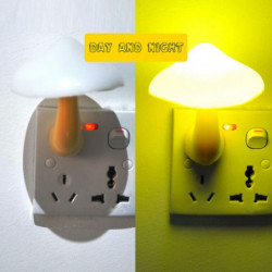 Het Svamp Natt Ljus Vägg Uttag Led Ljus Kontrollerade Sensor Lampa Barn 39 S Nattlampa För Barn Sovrum
