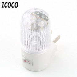 Icoco 1 St Ssist 1w 4 Led Växelström Plugg Vägg Montering Sovrum Natt Ljus Lampa Energi Sparande Stock