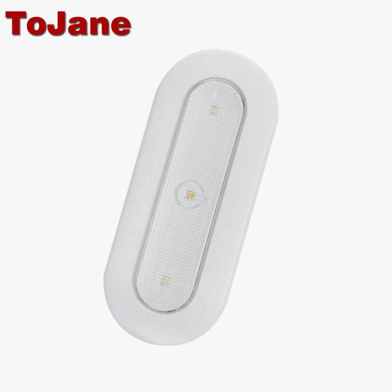 Tojane Natt Ljus Trådlös Natt Lampa Led Closet Natt Batteri Lampa Rörelse Bokhylla Monter Dekorationer