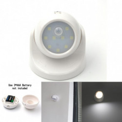 Led Rörelse Sensor Arbete Natt Ljus Kupol Vägg Lampa Med Pir Infraröd Ir Sensor För Sovrum Hall Skåp