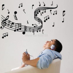 Musik Notera Vägg...