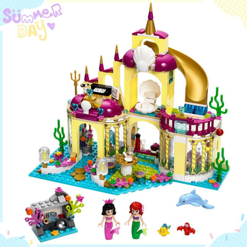 Bela 10436 383pcs Insessa Undersea Palats Modell Byggnad Kits Blocks Tegelstenar Flicka Leksak Kompatibel