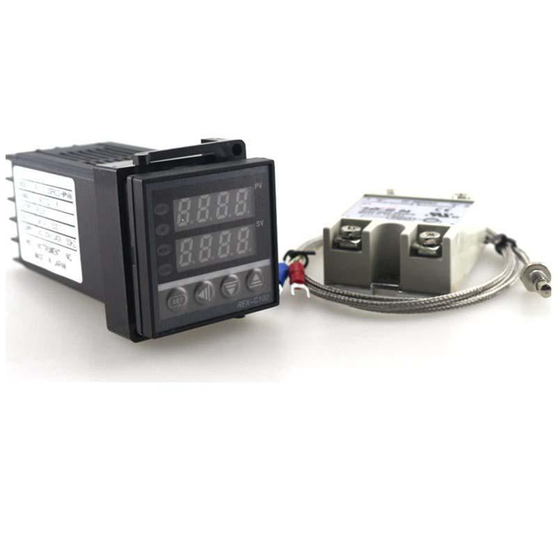Dubbel Pid Termostat Regulator Ssr Oduktion Digital Pid Temperatur Kontroller Rexc100 0400c Med Termo