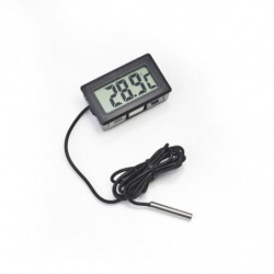 1 St Tl8009 Mini Digital Lcd Termometer För Kylskåp Kylskåp Frys Temperatur Svart Inomhus Kök