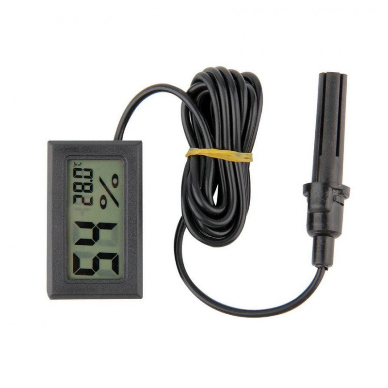 Ofessionell Mini Digital Lcd Termometer Hymeter Fuktighet Temperatur Meter Inomhus Digital Lcd Visa Sensor