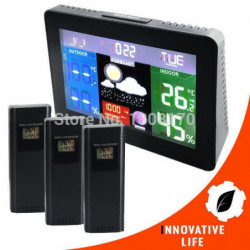 Väder Ognos Station Dcf77 Rcc Rh Barometrisk Tryck Termometer Inomhus Utomhus Temperatur Övervaka 3