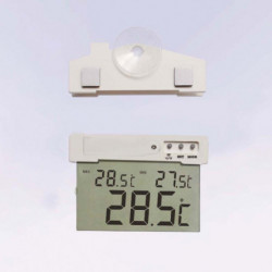 Lcd Digital Fönster Termometer Areometer Inomhus Utomhus Väder Station Sugning Kopp Kök Termometrar