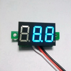 1 St Likström 0100v Blå Led Bil Digital Visa Volt Spänning Panel Meter Voltmeter Batteri övervaka