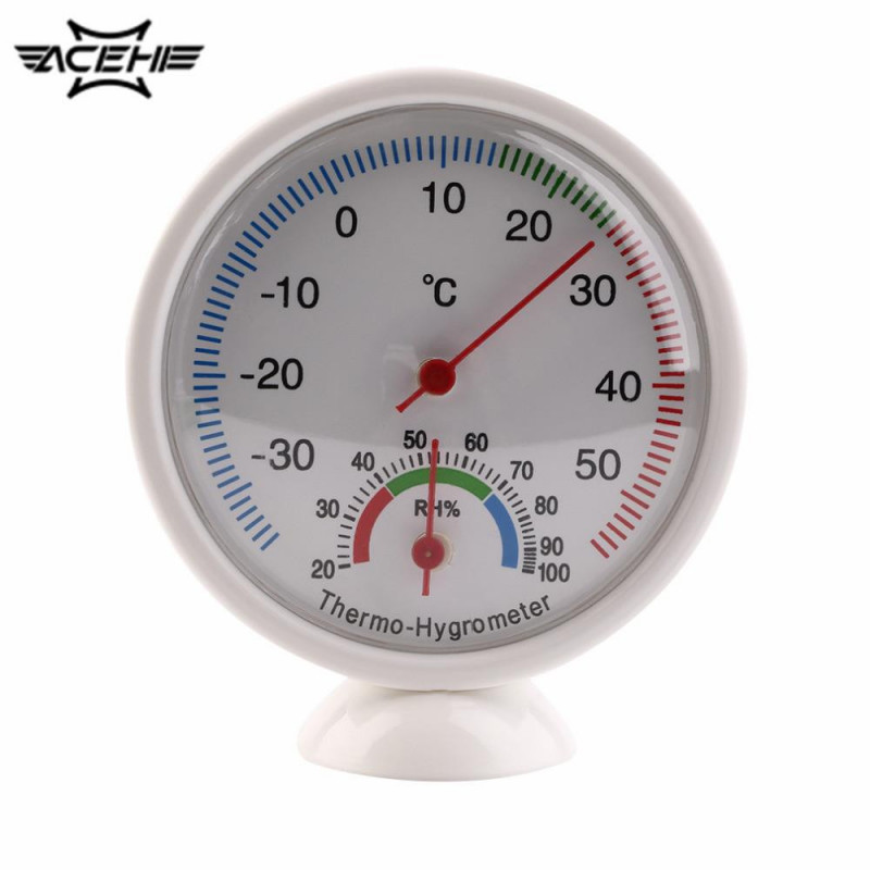 Bärbar Inomhus Utomhus Termometer Hymeter För Vandring Mini Pekare Temperatur Meter Väder Station