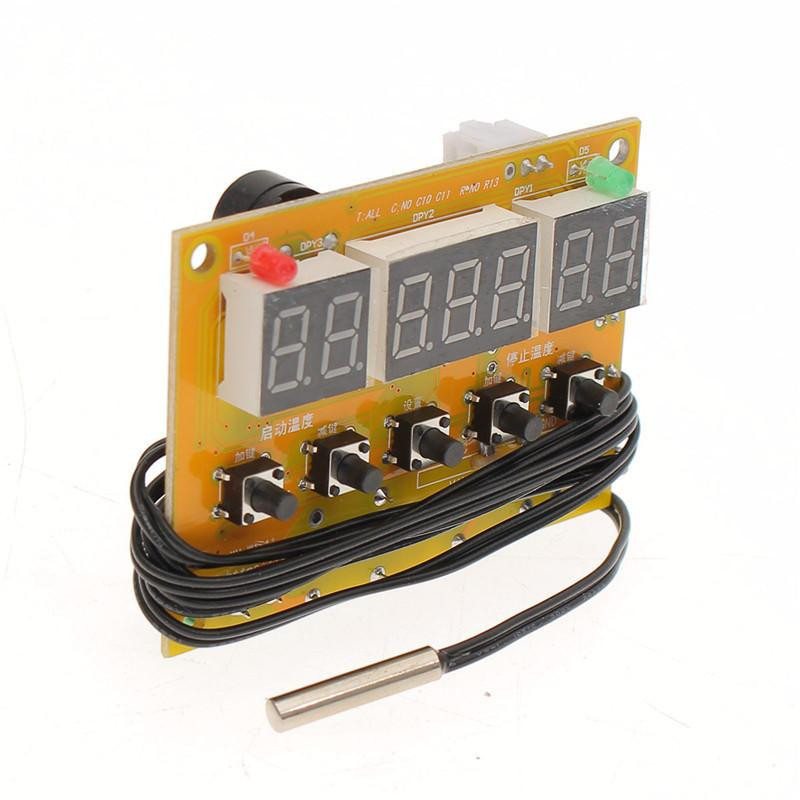 Växelström 220v 10a Led Digital Temperatur Kontroller Termostat Kontrollera Växla Sensor För Växthus