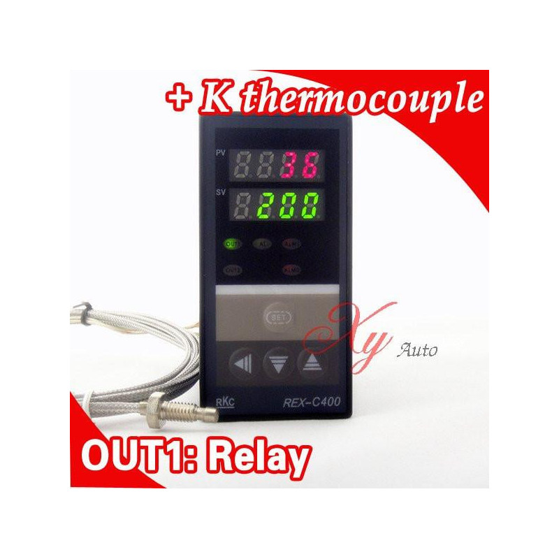 Dubbel Digital Rkc Pid Temperatur Kontroller Rexc400 Med K Termoelement Relä Oduktion