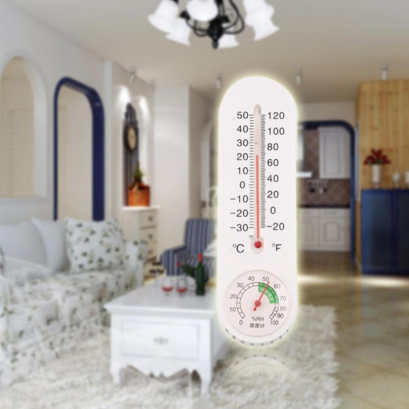 Analog Hushåll Termometer Hymeter Väggmonterad Testare Mäta Hem Termometer Fuktighet Varumärke