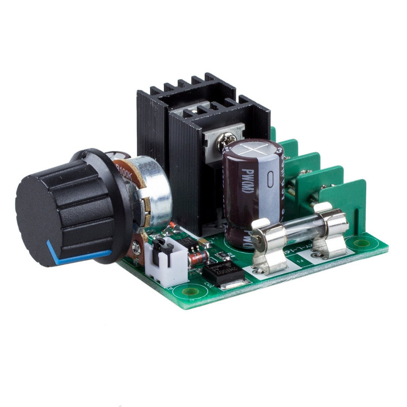 12v40v 10a Pwm Likström Motor Fart Kontroller Med Knopp