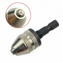 För 1 4 Keyless Borra Bit Chuck Hex Skaft Adapter Omvandlare 0 3mm3mm Snabbt Byta