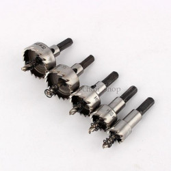 5pcs Uppsättning 1632mm Rost Stål Borra Bit Metall Tung Plikt Hål Fick Syn På Fräs Verktyg