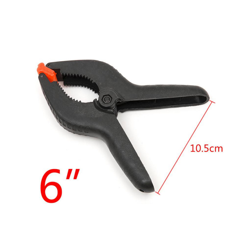 1 St 6 Tum Plast Lon Vår Klämmor Klämma Tips Uppsättning För Papper Foto Bakgrund Bakgrund Träbearbetning