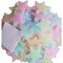 100pcs 3d Stjärnor Glöd I...