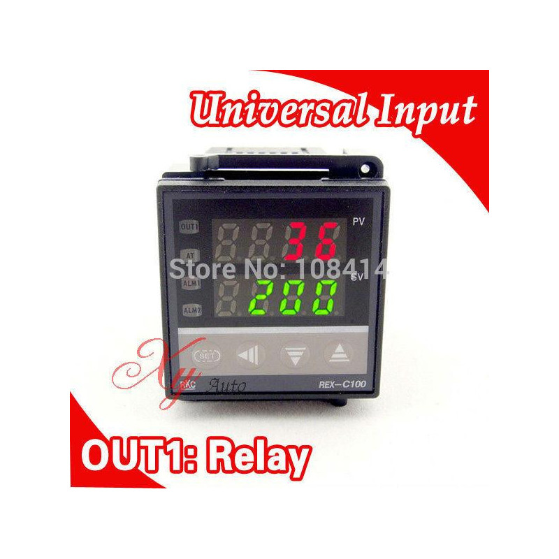 48 X 48mm Rkc Digital Temperatur Kontroller Termostat K J E S R Pt100 Inmatning Relä Oduktion För Ägg