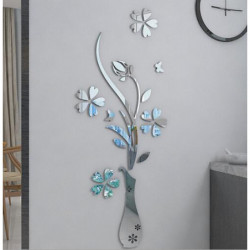 Spegel Blomma Vas 3d...