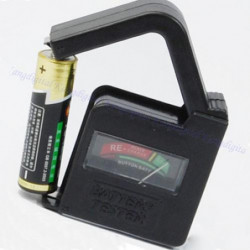 Aaa Aa C D 1 5v 9v Universell Knapp Cell Batteri Volt Testare Checker Bt860 Hxp001