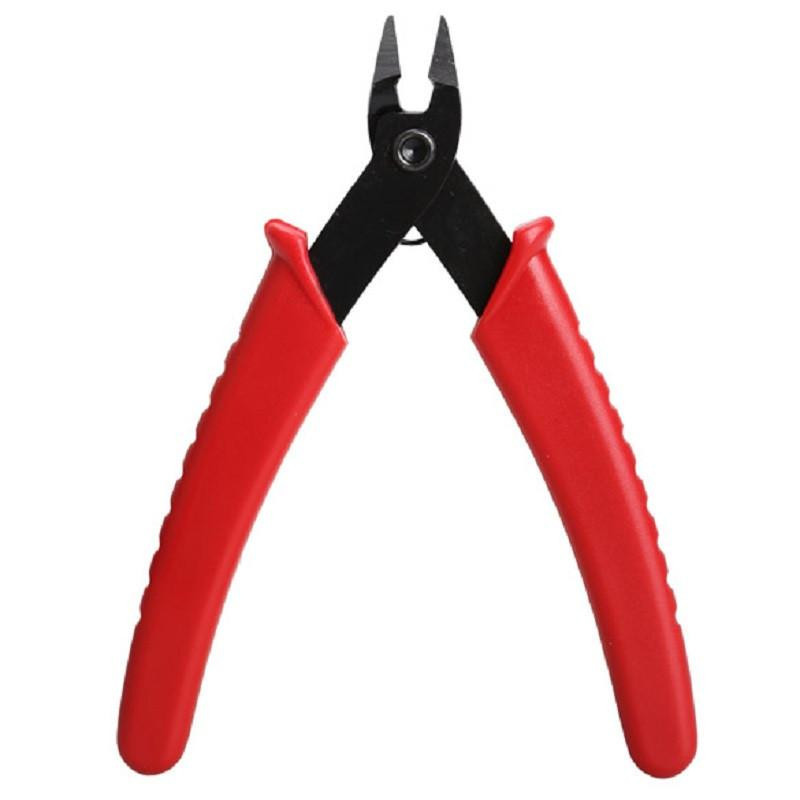 Ljus Vikt Mini 5 Tum Elektrisk Crimp Plier Klipp Fräs Hand Verktyg Lång Näsa Skärande Tång Röd