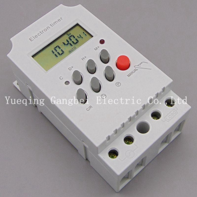 Kg316tii DÅn JÄrnvÄg Digital Ogrammable Timer Tid Växla 220vac 25a Tid Växla Dån Järnväg Tid